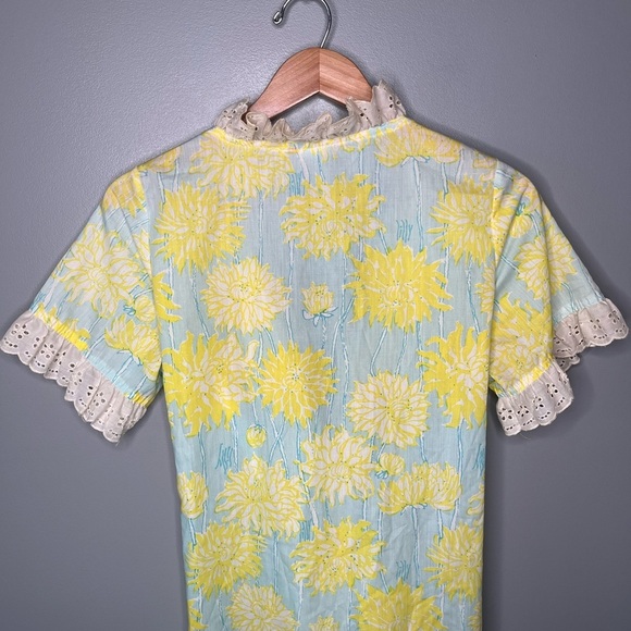 The Lilly Lilly Pulitzer Vintage 60s/70s Maxi Wrap Dress Hostess Gown Palm Beach - Picture 11 of 16